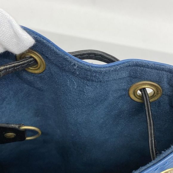 Louis Vuitton Epi Bicolor Petite Noe M44152 Toledo Blue/noir Black Women - Picture 8 of 10